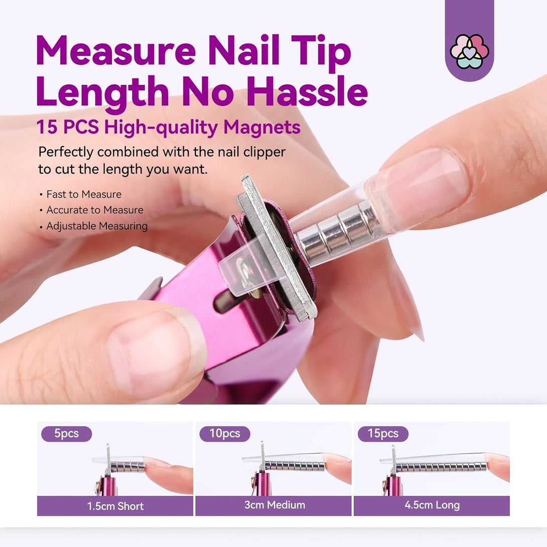 SAVILAND manicure nail clipper with 15pcs Magnets