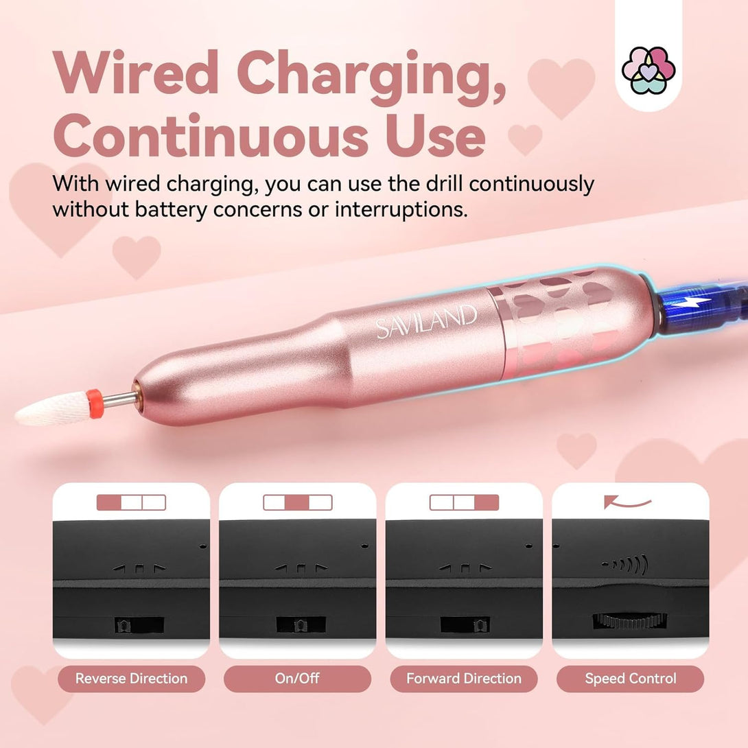 charging-20000 rpm nail drill