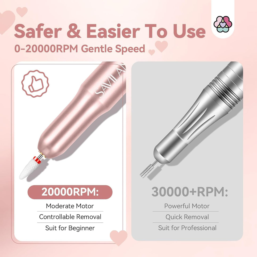 why choose Saviland 20000 rpm nail drill