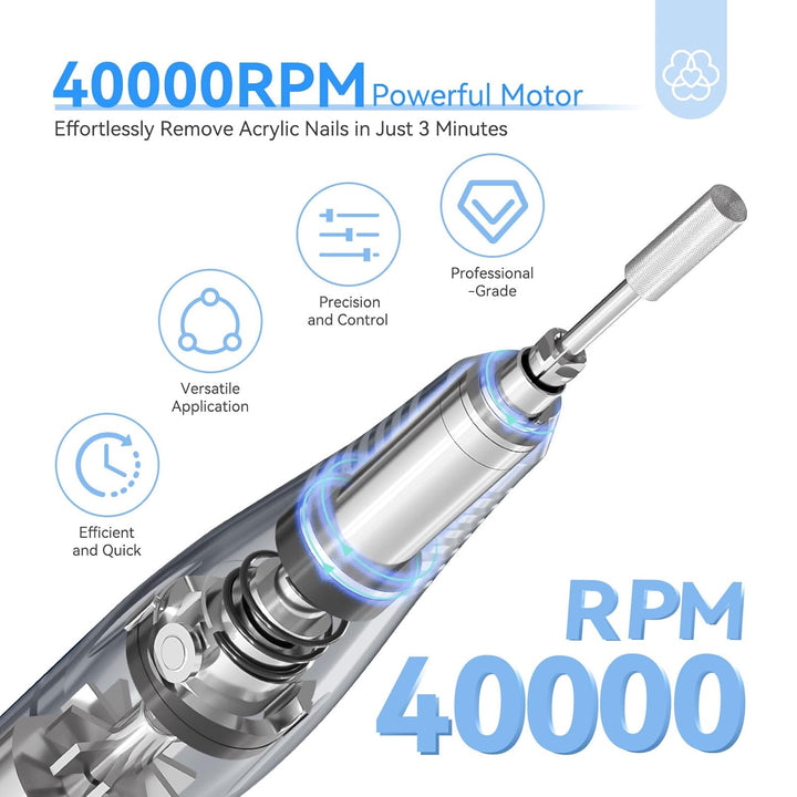 Saviland powerful nail drill 40000rpm