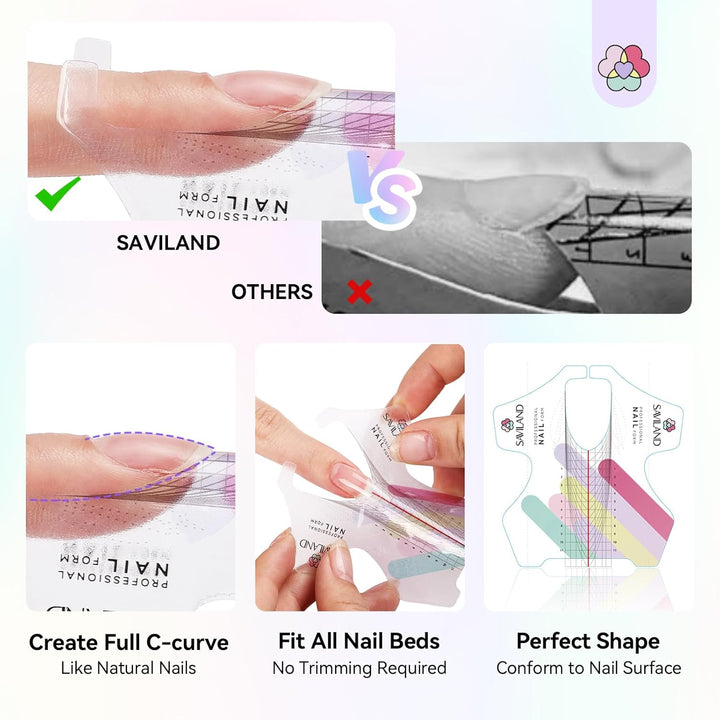 Saviland reusable nail forms