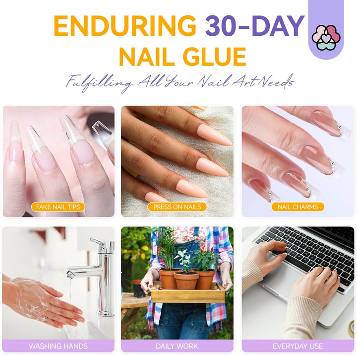 30 days lasting gel nail glue