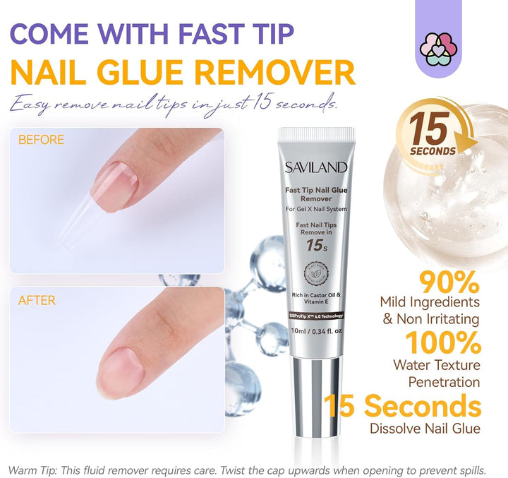 Saviland gel nail glue remover-15s