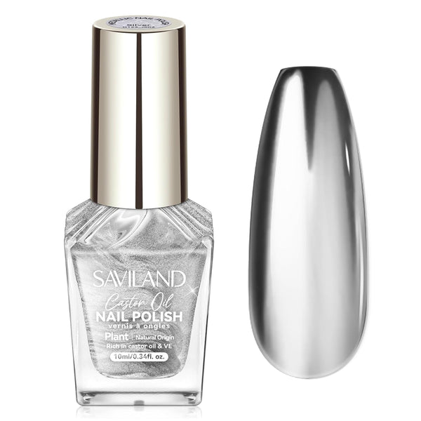 Saviland Silver Metallic Nail Polish