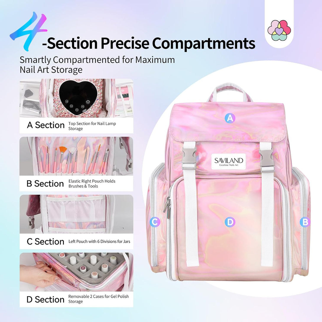 gel nail kit storage bag