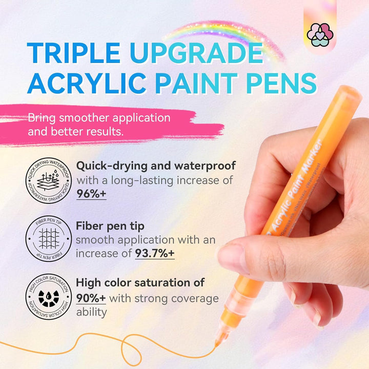 smoother acrylic paint pens for nails