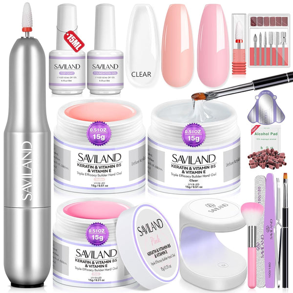 saviland nail gel kit with nail drill