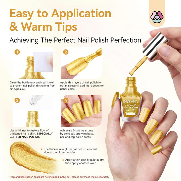 how to use the metallic gold chrome nail polish