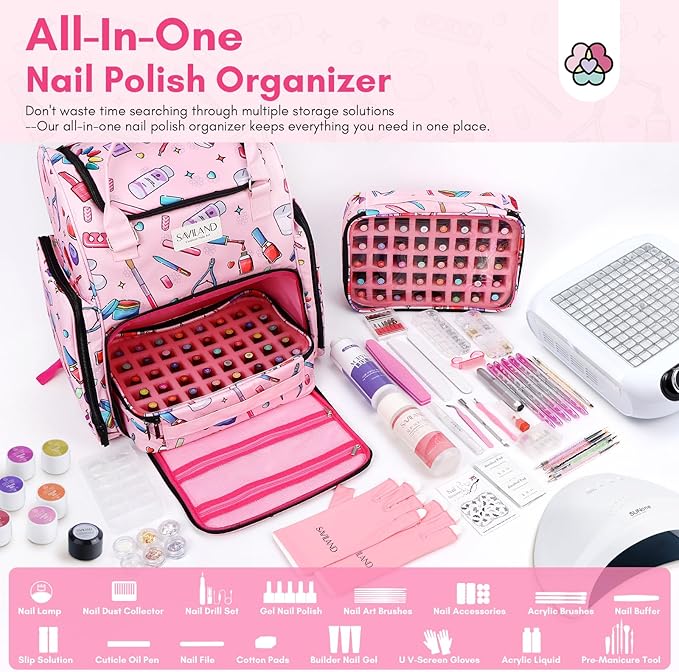 ALL IN ONE nail polish storage bag