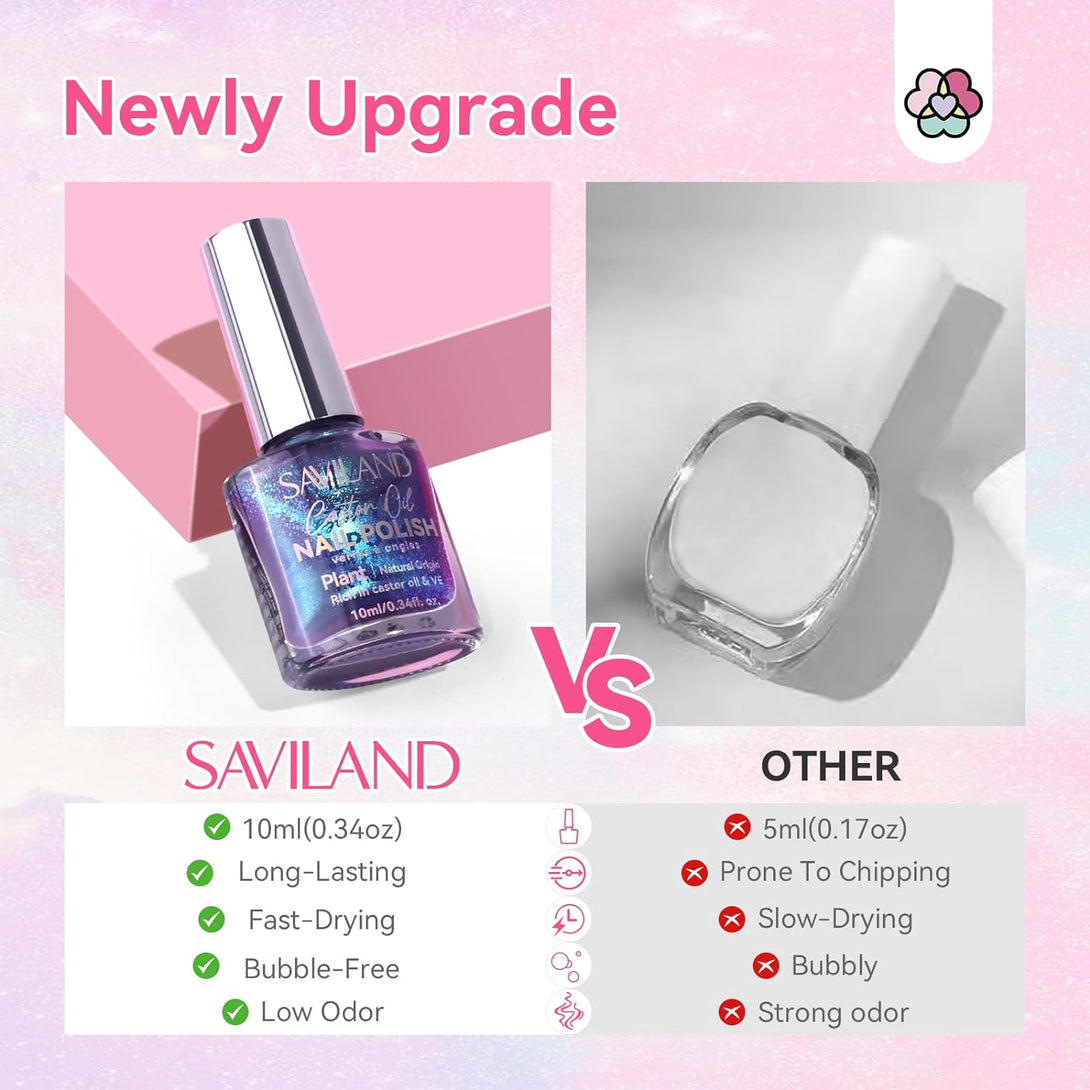 Why choose Saviland magnetic glitter nail polish