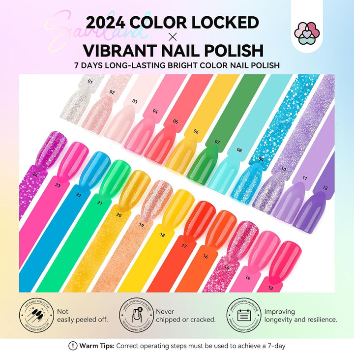 24 colors quick dry long lasting nail polish