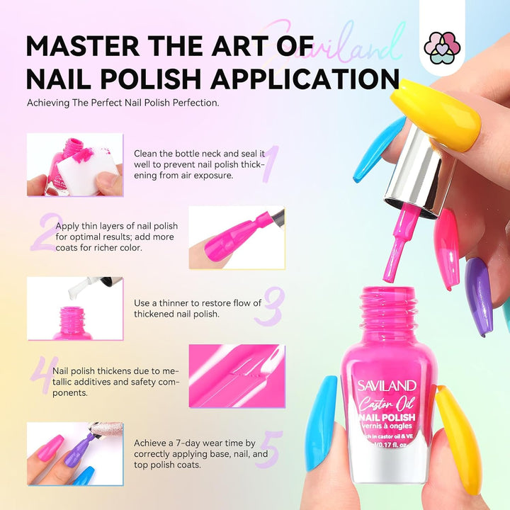 application of the quick dry long lasting nail polish