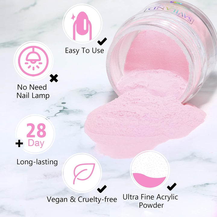 ADVANTAGES of the pink acrylic powder