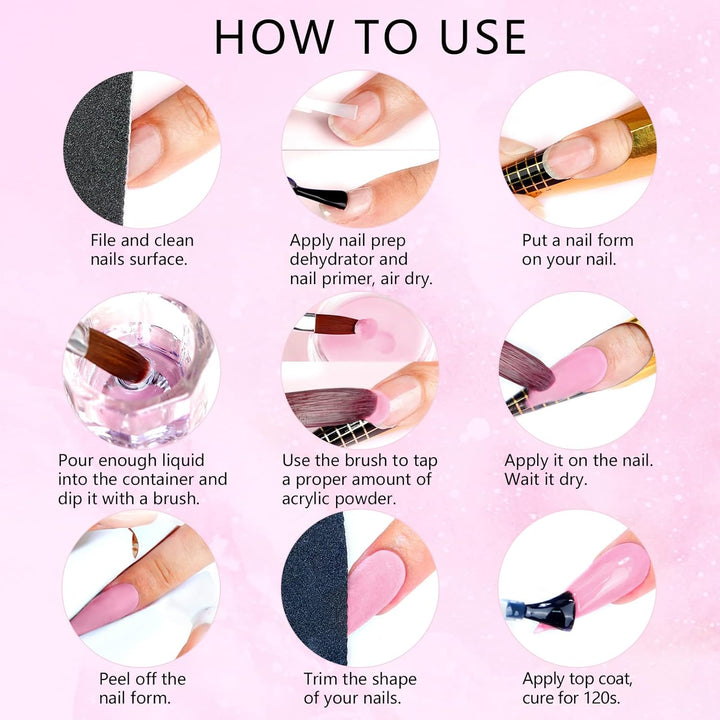 how to use the SAVILAND good acrylic powder