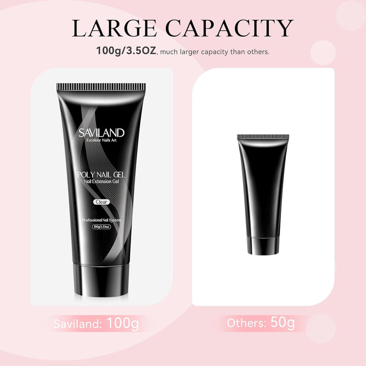 large capacity polygel extension gel