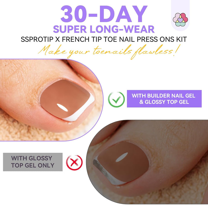 why choose Saviland french tip press on toenails