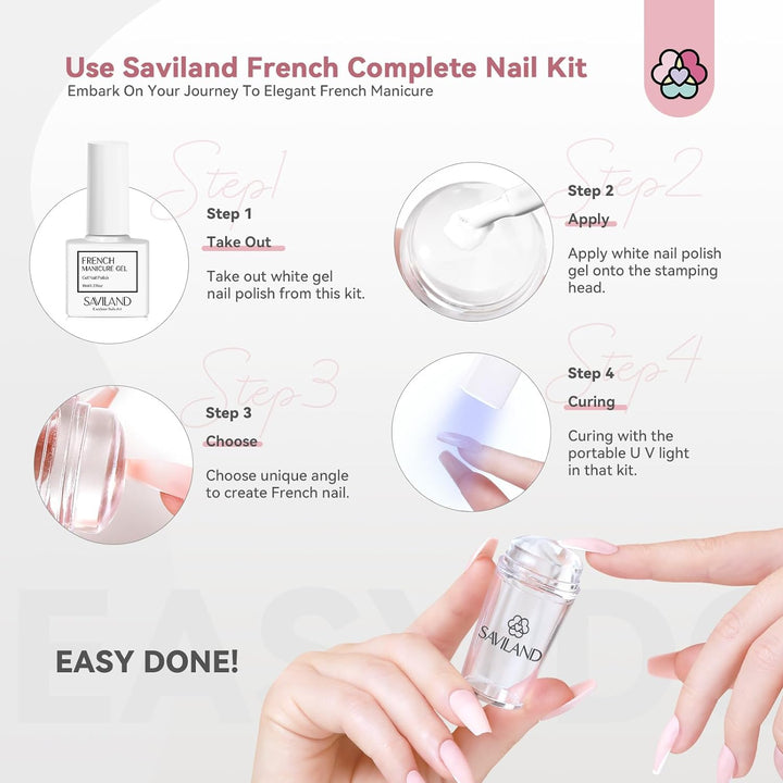 saviland french tip nail stamp