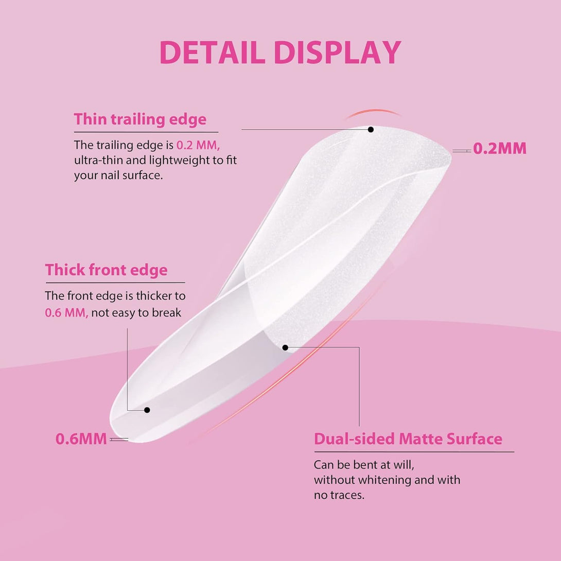 details of the Saviland soft gel nail tips