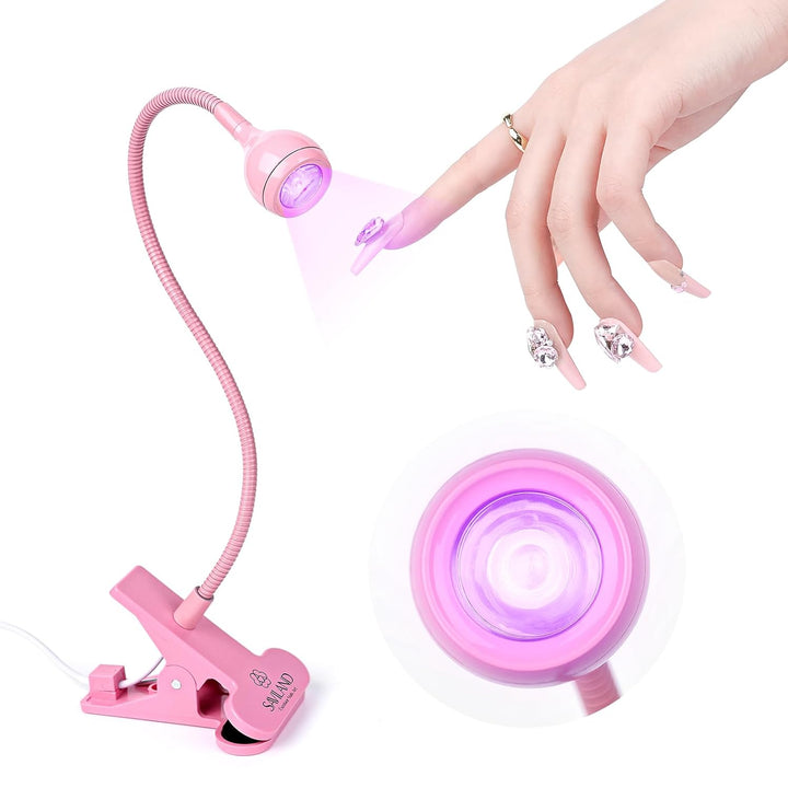 SSProLamp X Pink Gooseneck UV Nail Lamp: Fast Curing