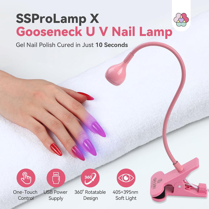 SSProLamp X Pink Gooseneck UV Nail Lamp