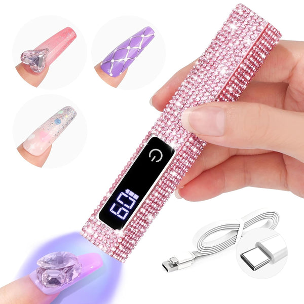 Saviland Glitter Handheld UV Light for Nails