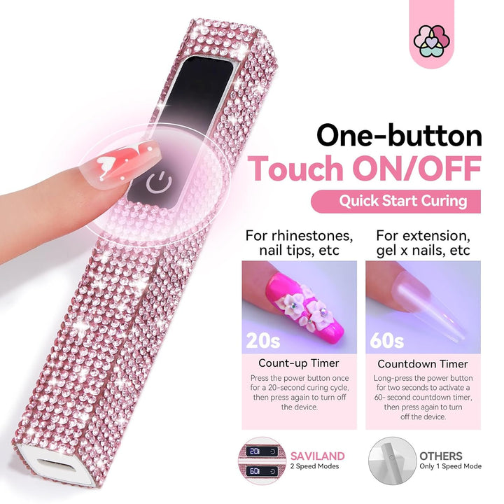 quick start curing pink uv nail lamp