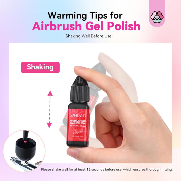 warming tips for airbrush gel polish