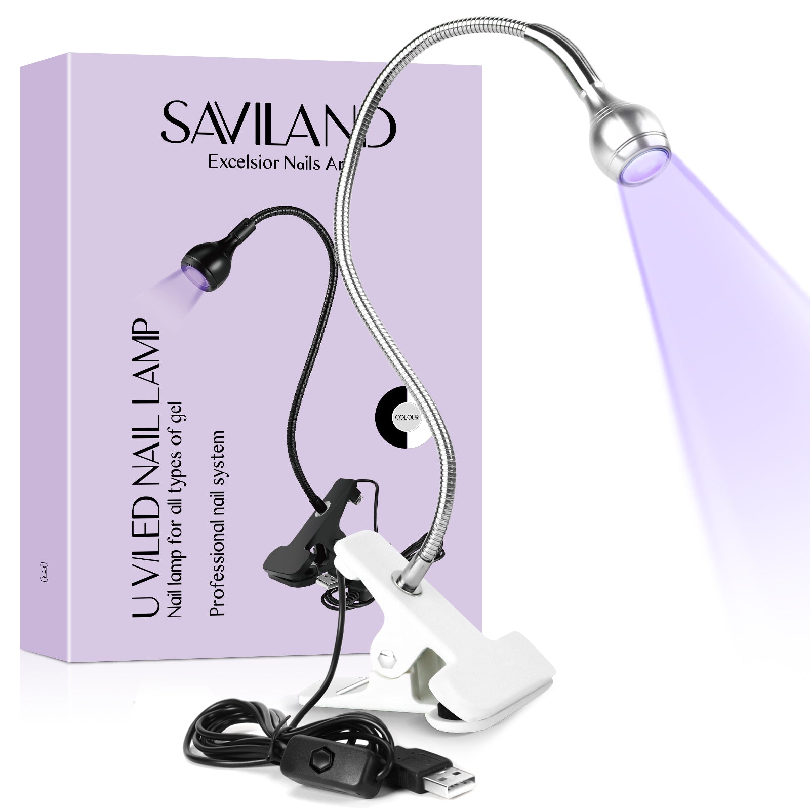 Saviland U V LED Nail Lamp – Mini Led Nail Lamp Gel X Lamp for