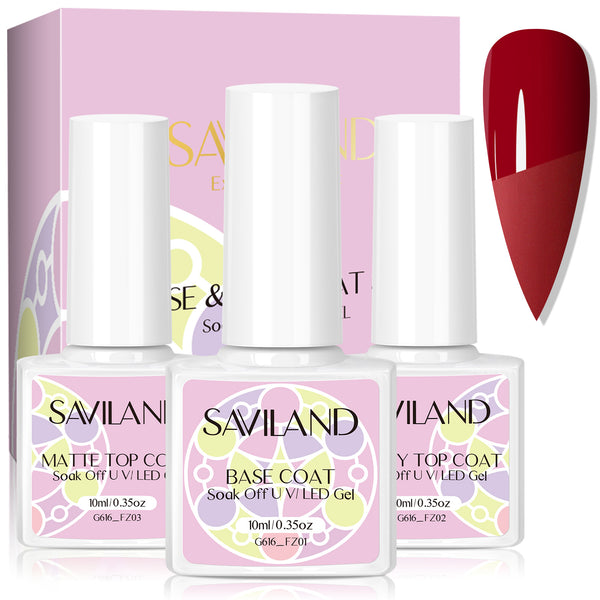 [US ONLY]Top and Base Coat Set for Gel Nail Polish