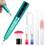 [US ONLY]Portable Electric Nail Drill Professional Efile Nail Drill Kit For Acrylic, Gel Nails, Manicure Pedicure Polishing Shape Tools with 11Pcs Nail Drill Bits and 56 Sanding Bands