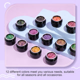 [US ONLY]12 Colors Glitter Gel Polish Set