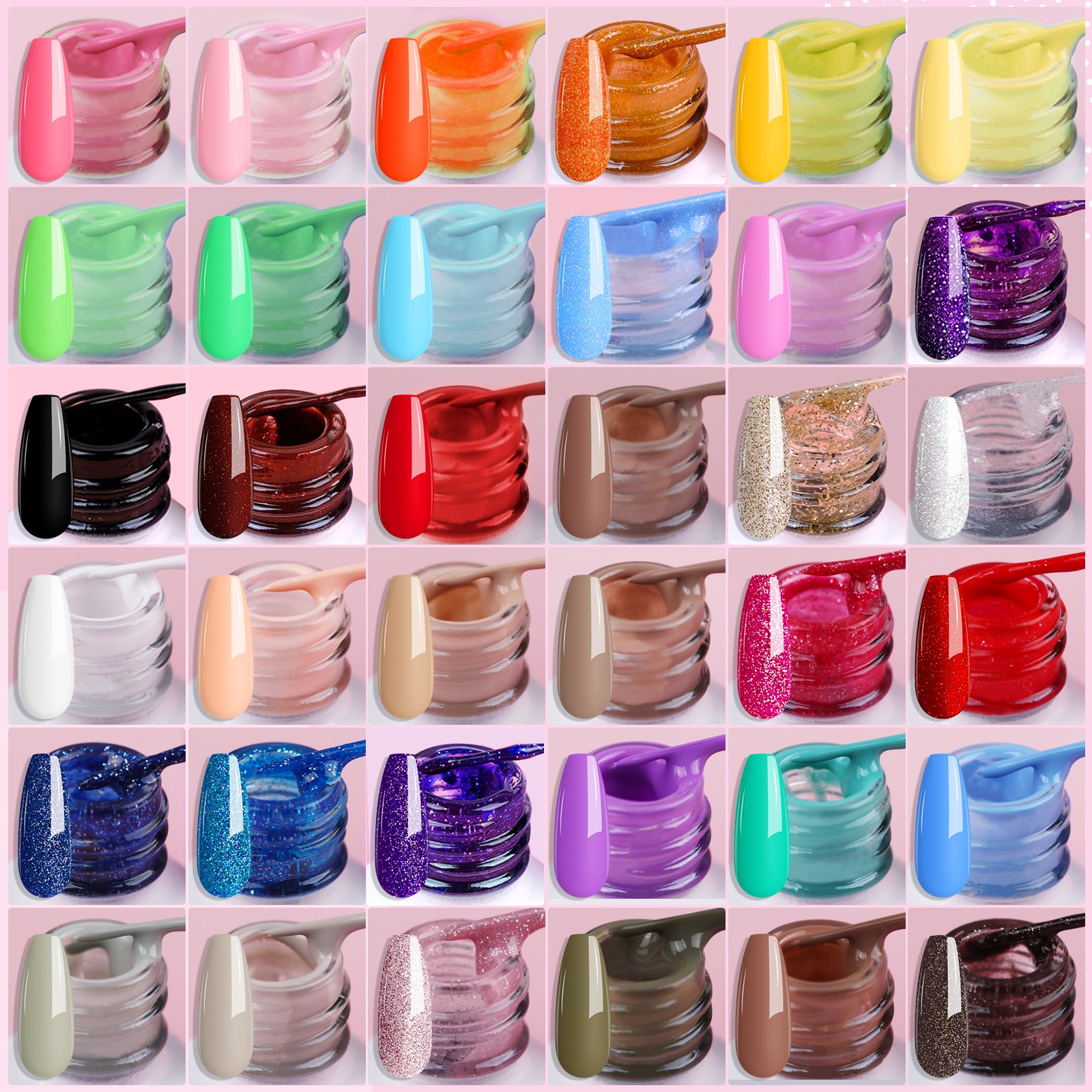 [US ONLY]36 Colors Painted Liner Gel Nail Polish