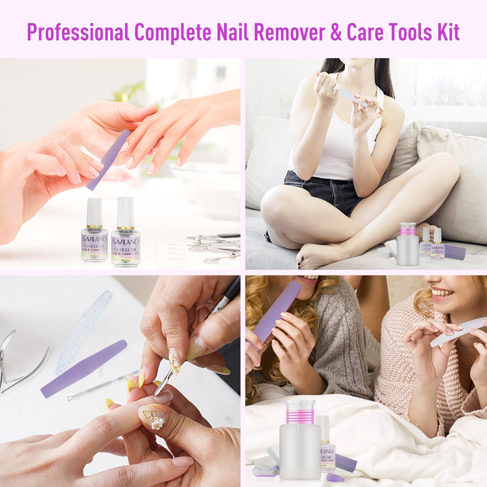 [US ONLY]Gel Nail Remover Tools and Nail Care Manicure Kit