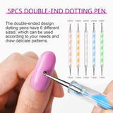 [US ONLY]15PCS Nail Art Brushes Set with Nail Accessories for Nail Art