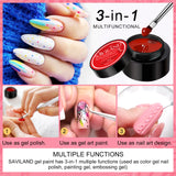 [US ONLY]Christmas Solid Cream Gel Polish Nail Kit - 12 Colors