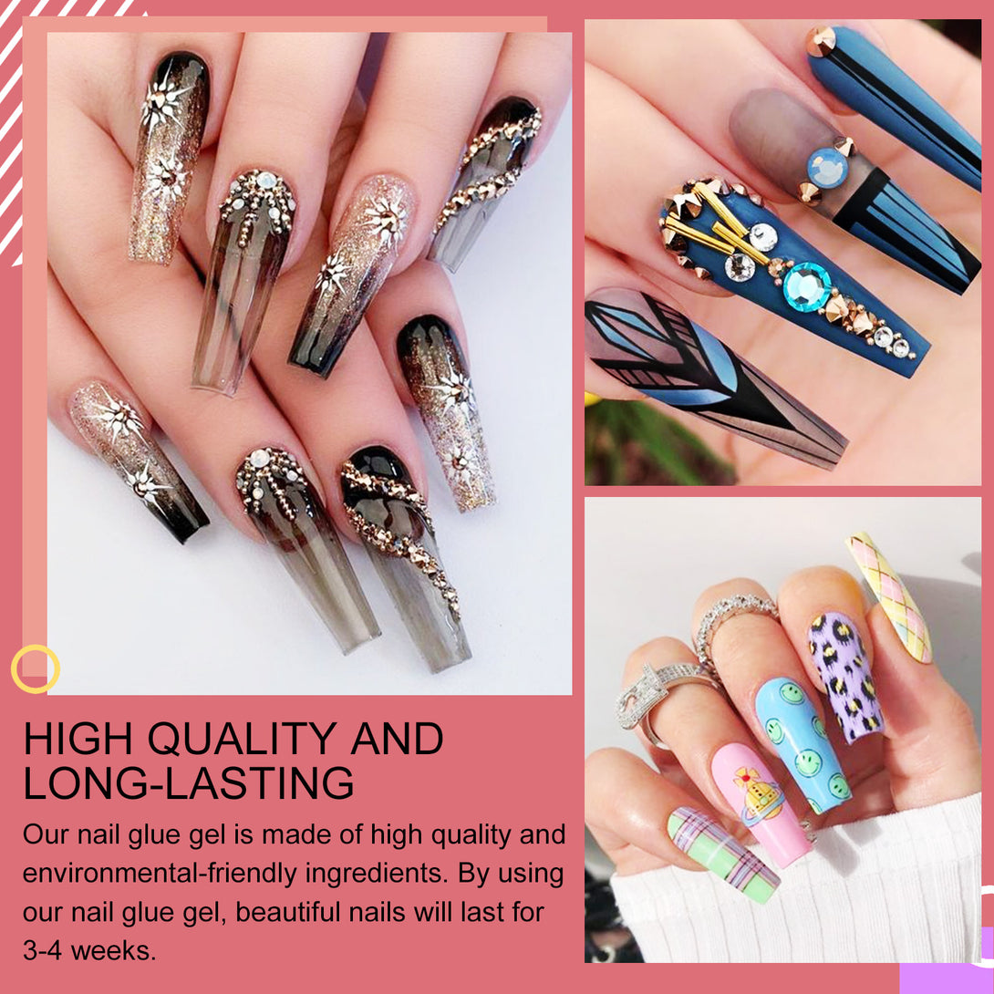 long lasting SAVILAND 4 in 1 nail glue gel