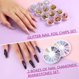 [US ONLY]15PCS Nail Art Brushes Set with Nail Accessories for Nail Art