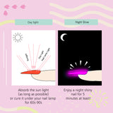 [US ONLY]12 Colors Glows in the Dark Poly Nails Gel Set