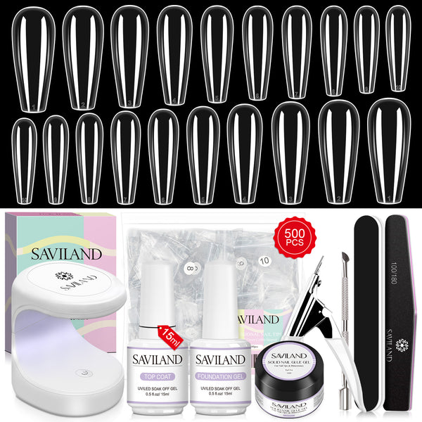 [US ONLY]Nail Tips and Solid Nail Glue Gel kit