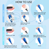 [US ONLY]12 Colors Gel Nail Polish Kit - Nail Starter Kit With Nail Art Brushes Tools Decorations