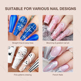 [US ONLY]5PCS Nail Art Liner Brush 7/9/13/17/23 mm Golden Gift