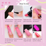[US ONLY]12 Colors Glows in the Dark Poly Nails Gel Set