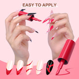 [US ONLY]6 Colors - French Gel Nail Polish for Nail Art