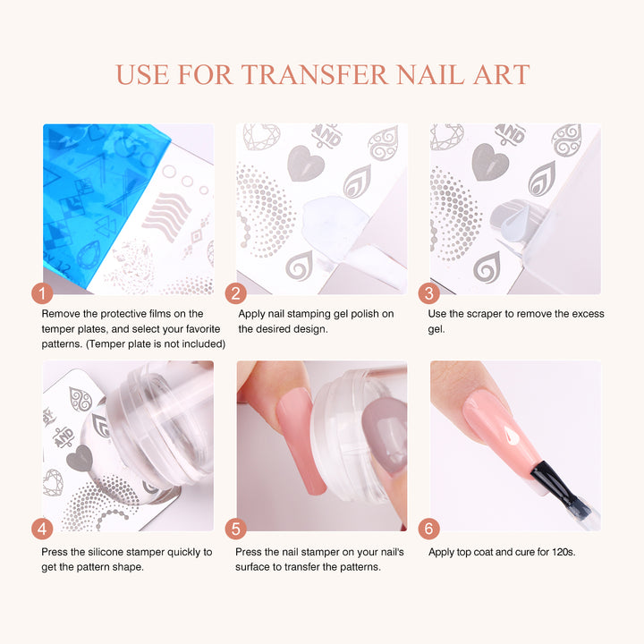 how to use Saviland French Tip Nail Stamps