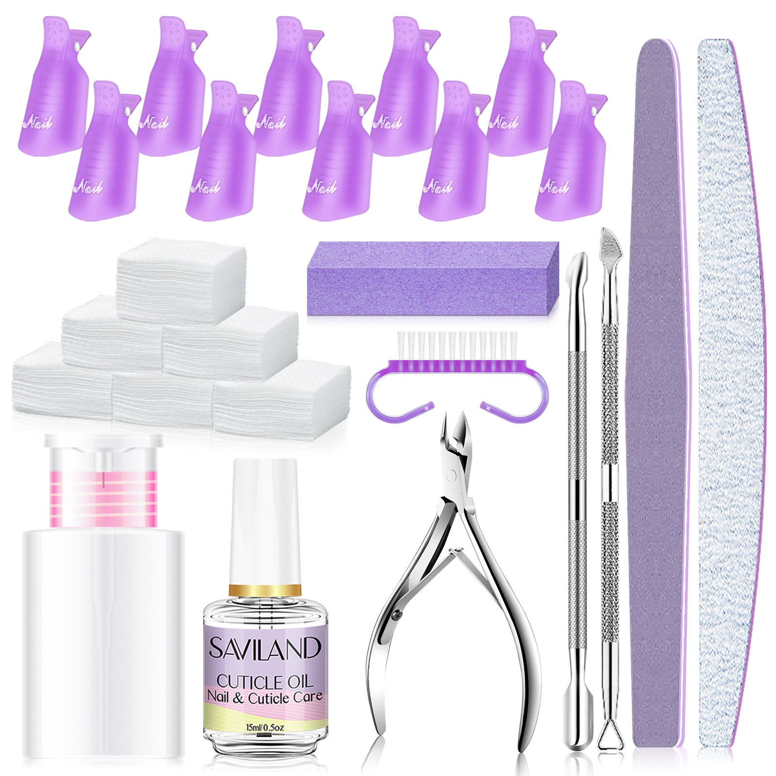 [US ONLY]Gel Nail Remover Tools and Nail Care Manicure Kit