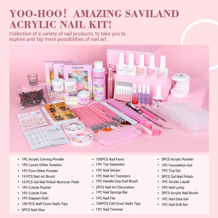 acrylic nail kit with everything you need to do acrylic nails