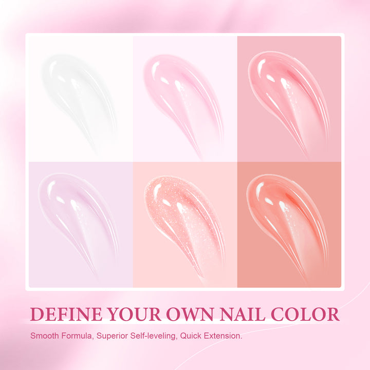6 colors polygel starter kit